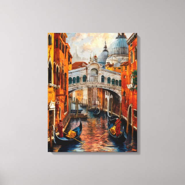 Lienzo Venecia, Italia Hermoso regalo de pintura (Anverso)