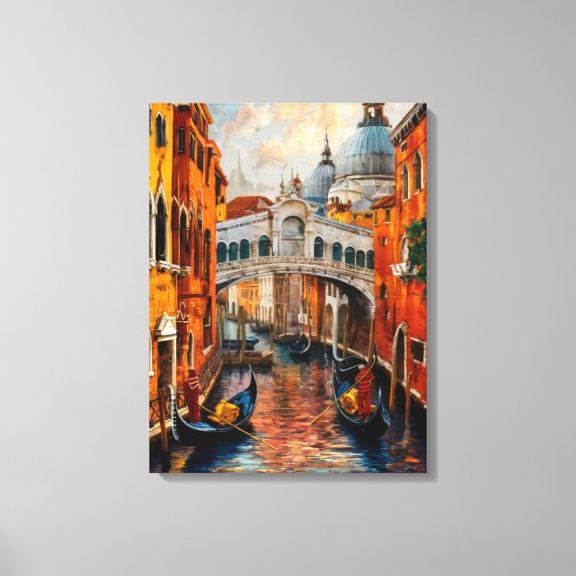 Lienzo Venecia, Italia Hermoso regalo de pintura (Anverso)