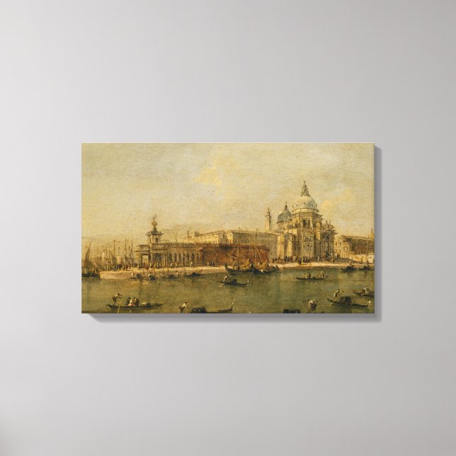 Lienzo Venecia La Dogana y Santa Maria della Salute (Anverso)