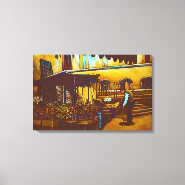 Lienzo Venetian Venditore (Anverso)