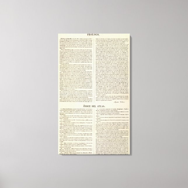 Lienzo Venezuela (Anverso)