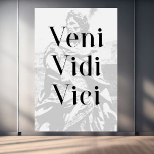 Lienzo Veni, Vidi, Vici - "Vine, lo vi, lo conquisté"
