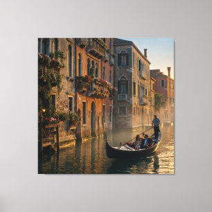 Lienzo Venice Golden Hour – Romantic Escape