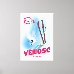 Lienzo Vénosc Francia a Ski