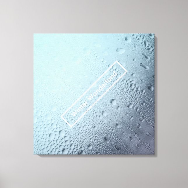 Lienzo ventana de fiesta de invierno de wonderland (Anverso)