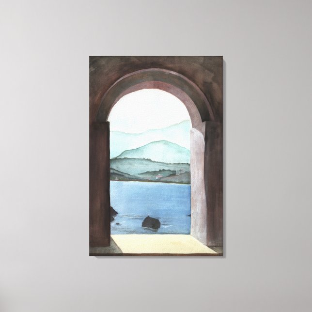 Lienzo Ventana en creta (Anverso)
