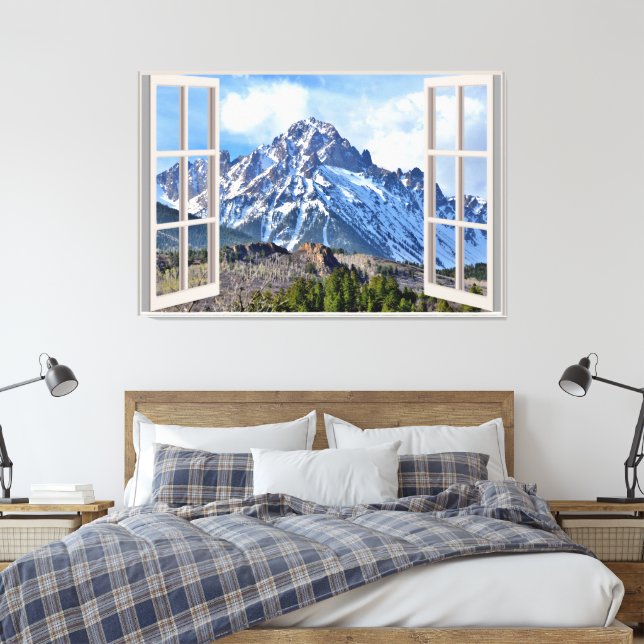 Lienzo Ventana falsa personalizado (Insitu(Dormitorio))