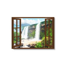 Ventana Falso de la vista de cascadas
