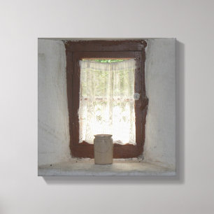 Lienzo Ventana irlandesa vieja de la cocina