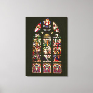 Lienzo Ventana que representa el bautismo de Cristo, 1490