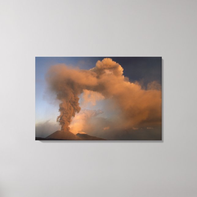 Lienzo ventila cima del Mt. Etna, Sicilia, Italia (Anverso)
