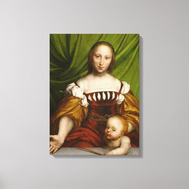 Lienzo Venus con Cupido, 1526-28 (aceite en leña) (Anverso)