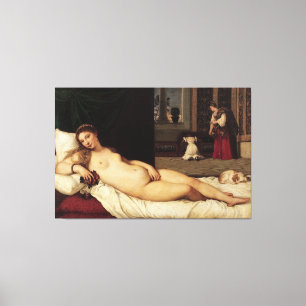 Lienzo Venus de Urbino Tiziano 1538 Venecia