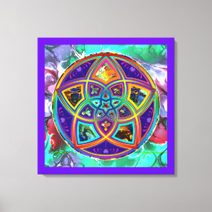 Lienzo Venus Flower of Love fineART Flower Power / Square