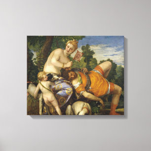 Lienzo Venus y Adonis (por Paolo Veronese)