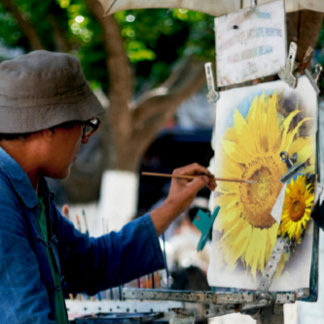 Lienzo Verano De Estilo Artístico De Sunflower