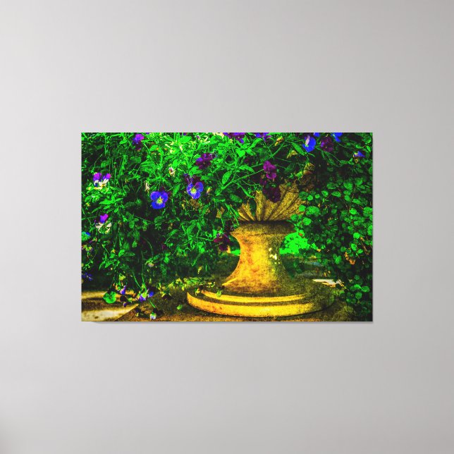 Lienzo Verano en el jardín (Anverso)