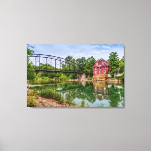 Lienzo Verano En El Tejido De Águila De Guerra