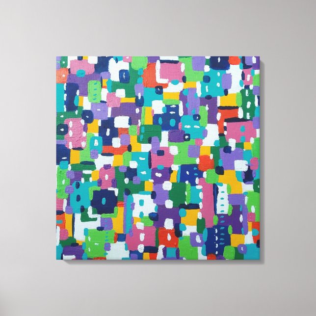 Lienzo Verano en la ciudad (Anverso)