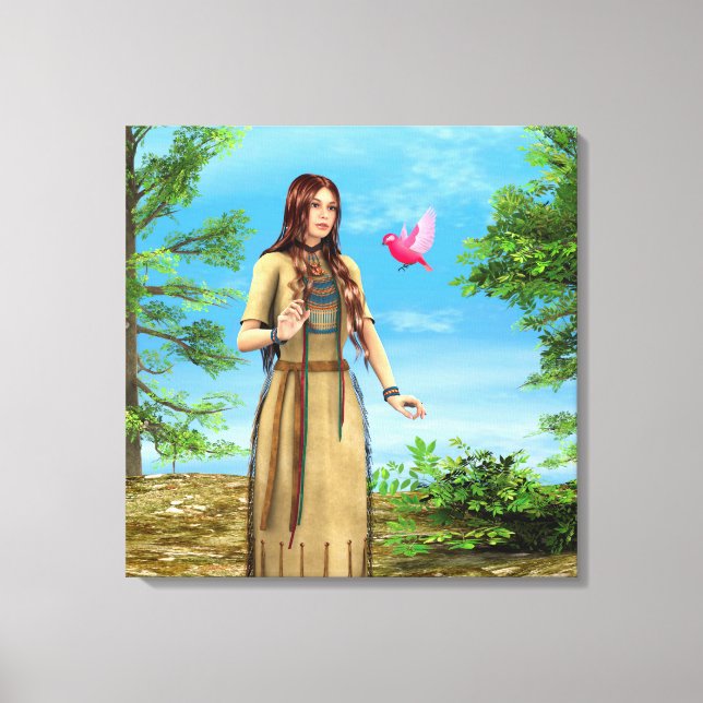 Lienzo Verano indio (Anverso)