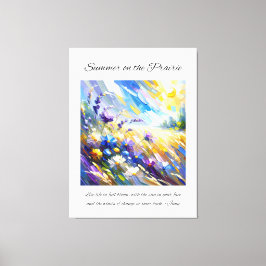 Lienzo Verano inspirador de Prairie