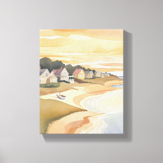 Lienzo Verano Sunset | La acuarela vitícola de Martha (Anverso)
