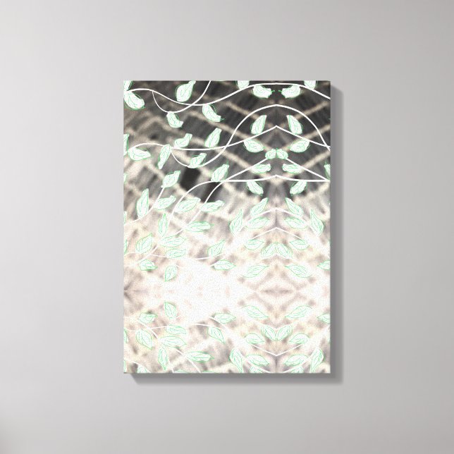 Lienzo Verde con negro (Anverso)