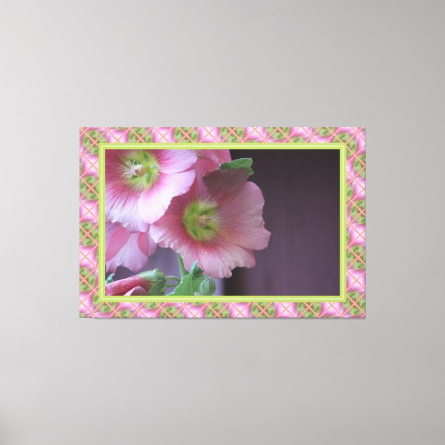 Lienzo Verde Coral Y Lime (Anverso)