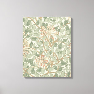 Lienzo Verde Suave Vintage William Morris Honeysuckle