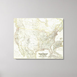 Lienzo Vereinigten Staaten von N America - Norte de Estad