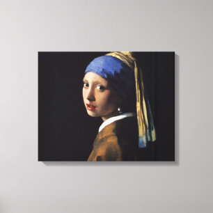 Lienzo Vermeer Chica Pearl Earring Masterpiece Pintura