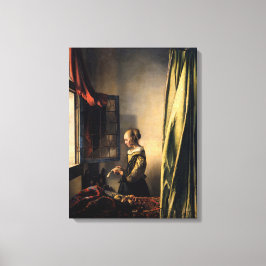 Lienzo Vermeer - Muchacha leyendo una carta en una ventan