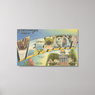 Lienzo Vermont (Capital/Flor Estatal) -