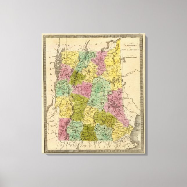 Lienzo Vermont Y New Hampshire (Anverso)