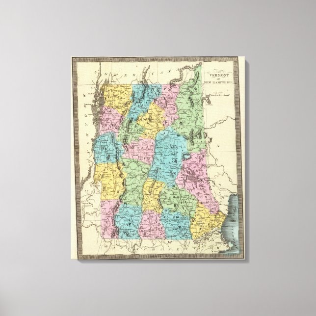 Lienzo Vermont Y New Hampshire (Anverso)
