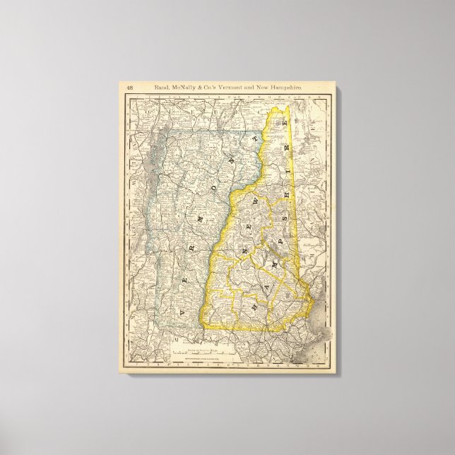 Lienzo Vermont y New Hampshire (Anverso)