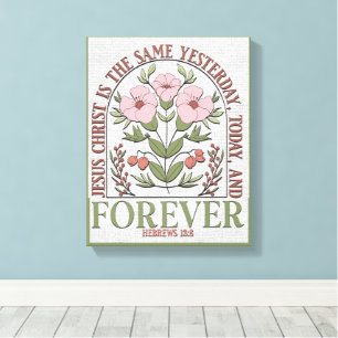 Lienzo Verso de la Biblia Cristiana inspiradora