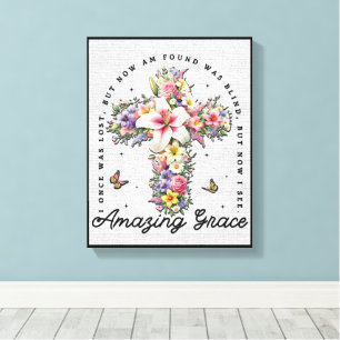 Lienzo Verso de la Biblia Cristiana inspiradora