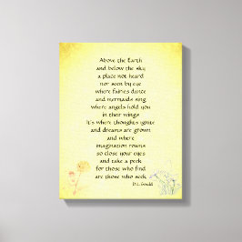 Lienzo Verso Inspirador de Flower Fairies vintage