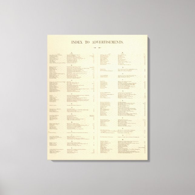 Lienzo Verso Título Página El Atlas Estadounidense de Col (Anverso)