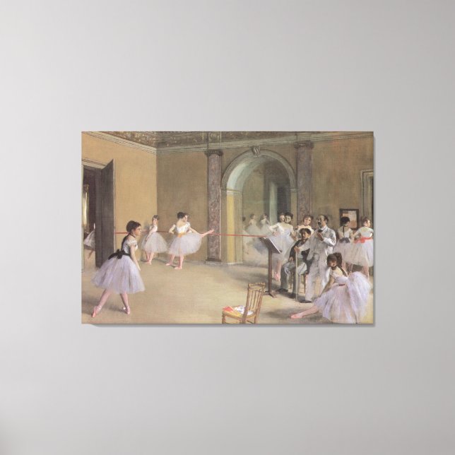 Lienzo Vestíbulo de baile en la Ópera por Edgar Degas (Anverso)