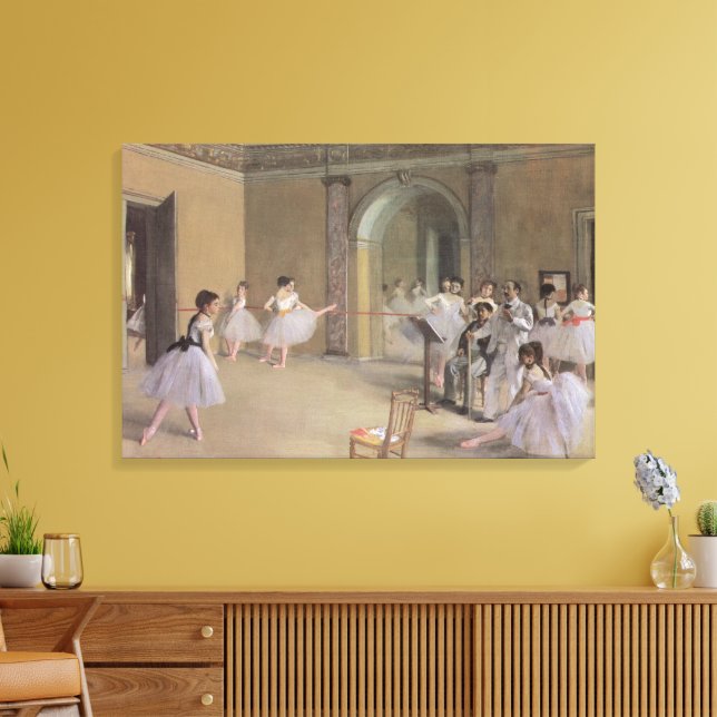 Lienzo Vestíbulo de baile en la Ópera por Edgar Degas (Insitu (Sala de estar))