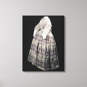 Lienzo Vestido de la crinolina, 1850-60