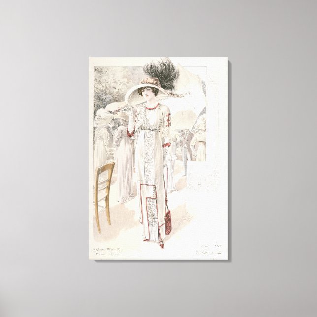 Lienzo Vestido de pueblo, de 'Les Grandes Modes de Paris' (Anverso)