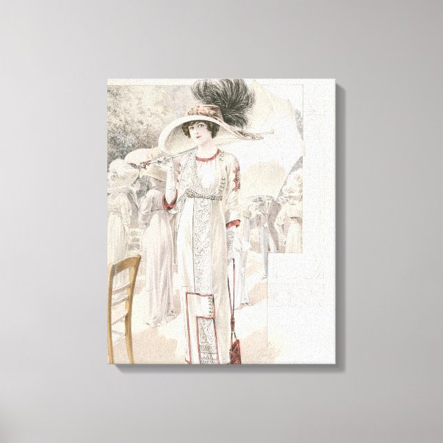 Lienzo Vestido de pueblo, de 'Les Grandes Modes de Paris' (Anverso)