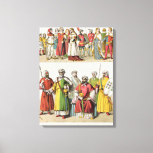 Lienzo Vestido del español y del Moorish