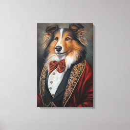 Lienzo Vestido formal Tuxedo Shetland Sheepdog | Sheltie