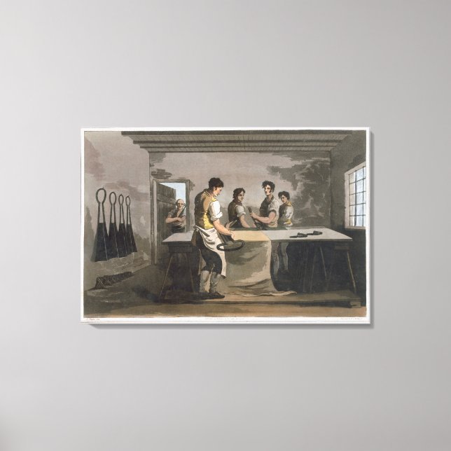 Lienzo Vestidores de tela, de la Enfermedad de "Costume o (Anverso)