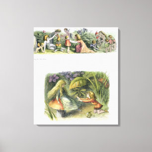 Lienzo Vestir a los bebés elfos, y rechazados!, ilustratí