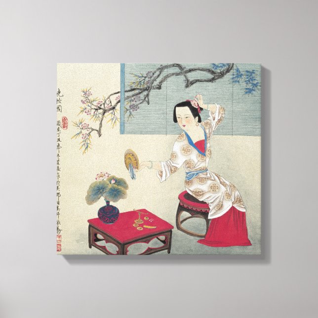 Lienzo Vestir en la mañana (Anverso)